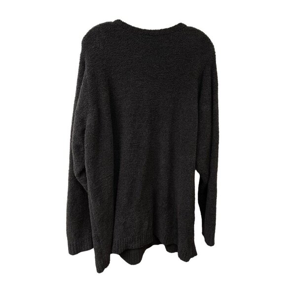 Torrid Teddy Long Sleeve Lounge Sweatshirt Relaxed Size 4X Plus Size 26 Black - Picture 6 of 6
